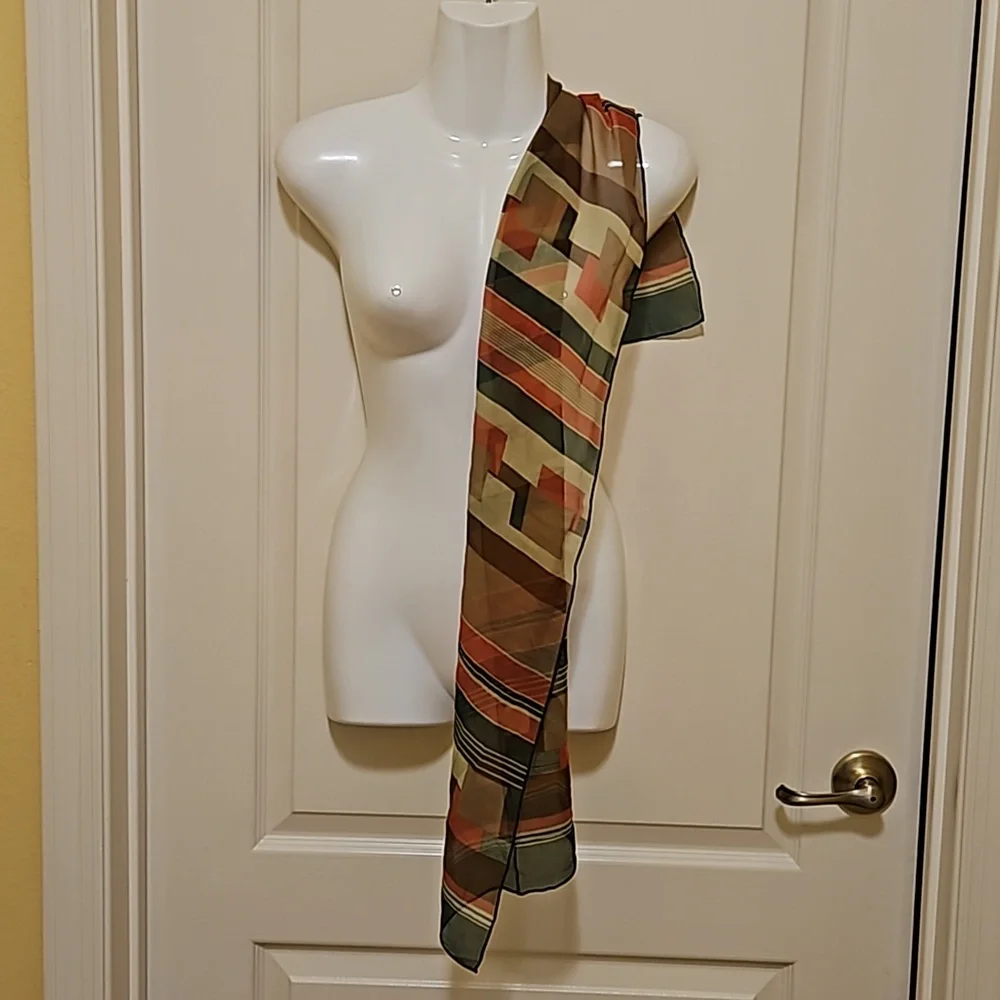 Echo silk scarf